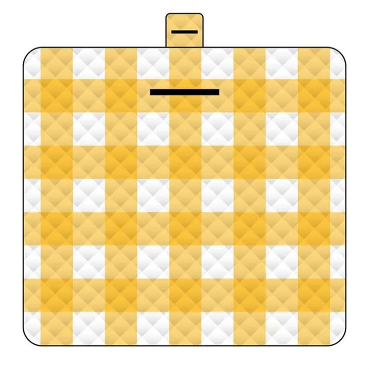 yellow picnic blanket