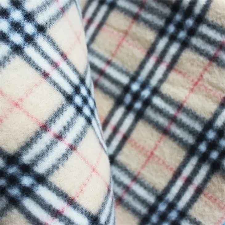 China Plaid Polar Fleece Blanket