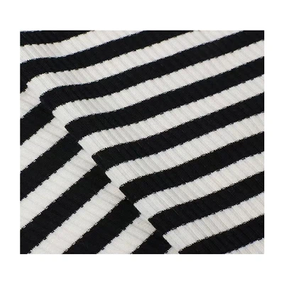 Stripe Rib Knit Fabric