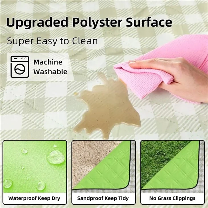 Customized Waterproof Sand Proof Beach And Picnic Blanket