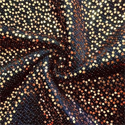 پارچه Lurex رنگ الاستیک Gloden