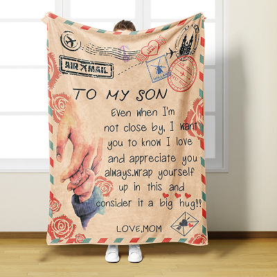 Personalized Character Blanket With Letter
